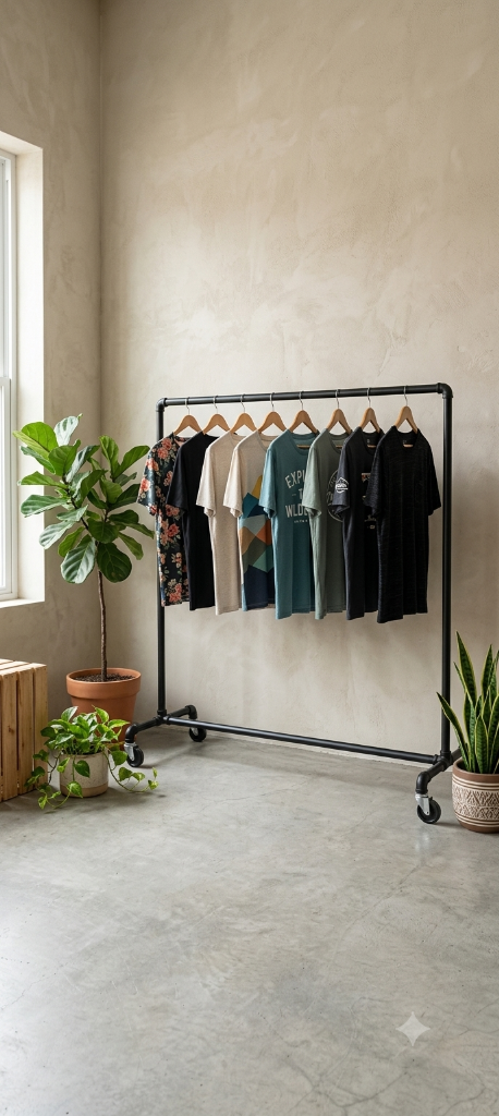 PreeTessa Studio Apparel Rack & Plants Banner